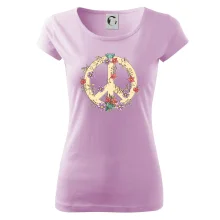 Peace symbol pískový