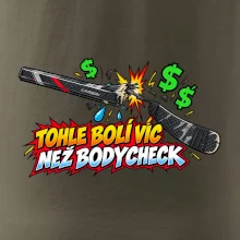 Zlomená hokejka bolí víc než bodycheck