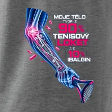 Moje tělo tvoří z 90 % tenisový loket