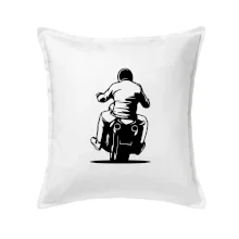 Motorkář na zádech - chopper