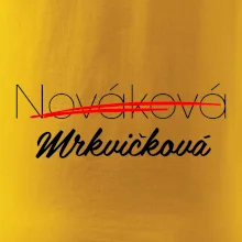 Svatební triko - změna příjmení