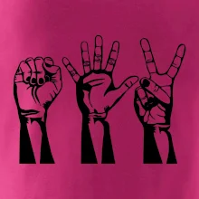 Kámen nůžky papír černé