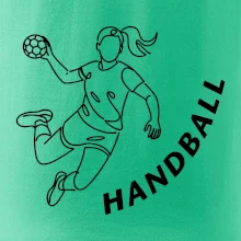 Handball nápis šikmo