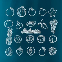 Frutarián ovoce ve čtverci