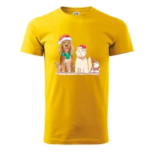 Veselé vánoce - pes, křeček a kočka