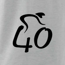 Cyklista slaví čtyřicítku (40)