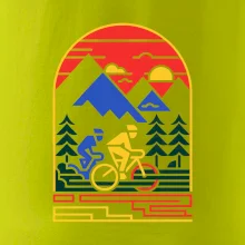 Cyklista na horách - logo