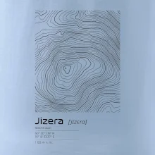 Jizera - vrstevnice v obdélníku