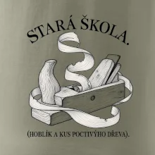 Stará škola hoblík a kus poctivýho dřeva