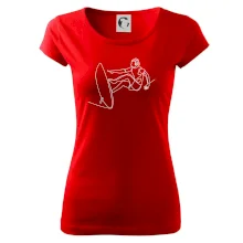 Surfař na vlně jedním tahem