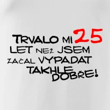 Trvalo mi 25 let než jsem začal vypadat takhle dobře