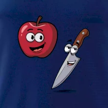 Parové triko - Jablko a nůž