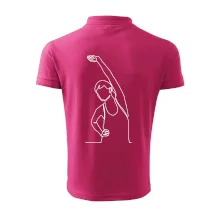 Protahující se žena jedním tahem