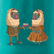 Alpaky s vínem pár