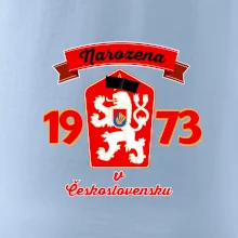 Narozena v Československu - Přelepený znak 1973
