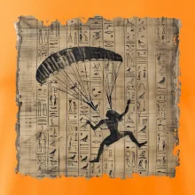 Egyptské hieroglyfy paraglide