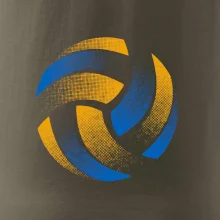 Volejbalový míč rastr barevný