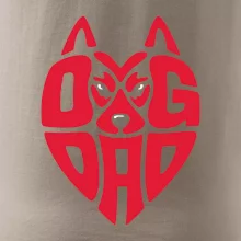 Dog dad nápis v hlavě