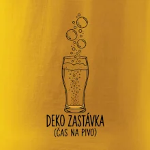 Deko zastávka čas na pivo sklenice s potápěčskými bublinami