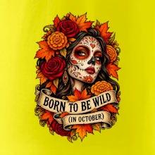 Born to be wild podzimní květinová lebka