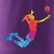 Volejbalista/Volejbalistka splash s míčem