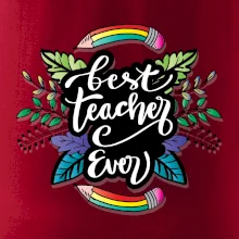 Barevné tužky best teacher ever