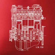 Motor Škoda/ VW 1.9L  TDI ze předu