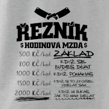 Hodinová mzda řezník