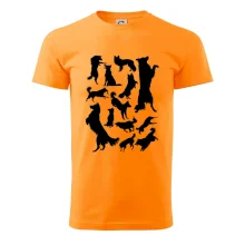 Border kolie siluety