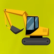 Bagr bez nápisu  z boku