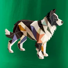 Border colie slepená z papíru