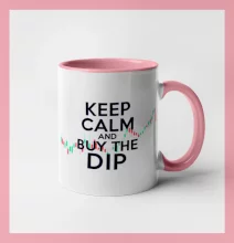 Zeleno červený graf Keep Calm and Buy the Dip Zeleno červený graf Keep Calm and Buy the Dip