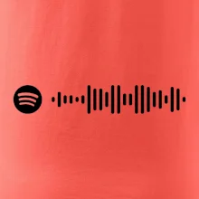 Spotify kód na prsu