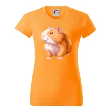 Morče - kreslené, bílo oranžové