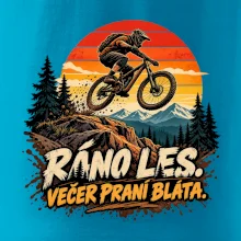 Ráno les večer praní bláta na kole