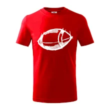 Americký fotbal míč skica