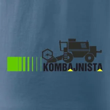 Kombajnista zelená a žlutá