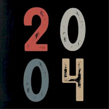 Vintage číslice 2004