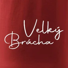 Velký brácha - nápis na zádech