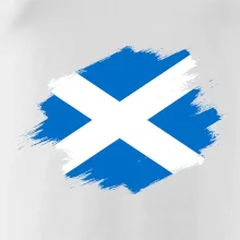 Skotská vlajka kreslená štetcem