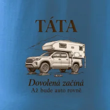 Táta dovolená začíná až bude auto rovně obytný pick-up