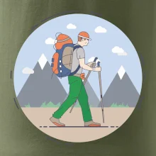 Barevný párový motiv na hory