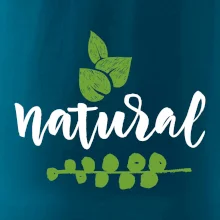 Natural - nápis v listech