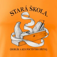 Stará škola hoblík a kus poctivýho dřeva