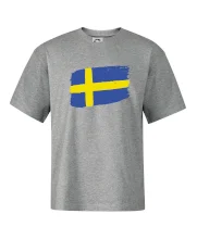 Švédsko vlajka štětkou