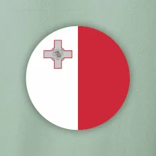 Vlajka Malta kulatá na prso
