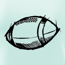 Americký fotbal míč skica