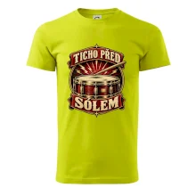 Ticho před sólem - vintage bubenický emblém