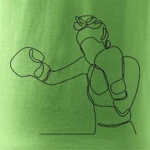 Žena boxerka jedním tahem
