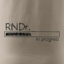 In progress titul RNDr. doktor / doktorka přírodních věd